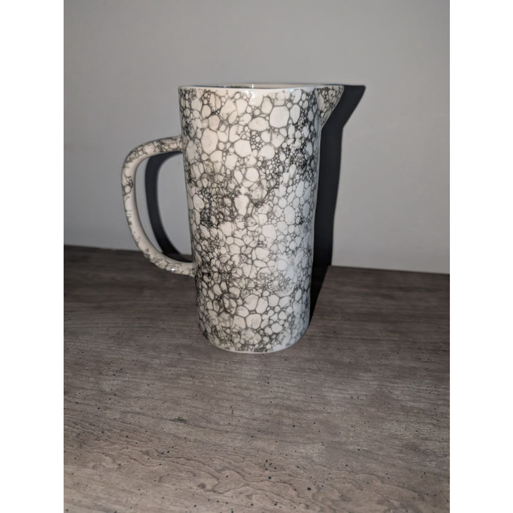 Lenox Pebble Cove White Black Serveware Pitcher One Size